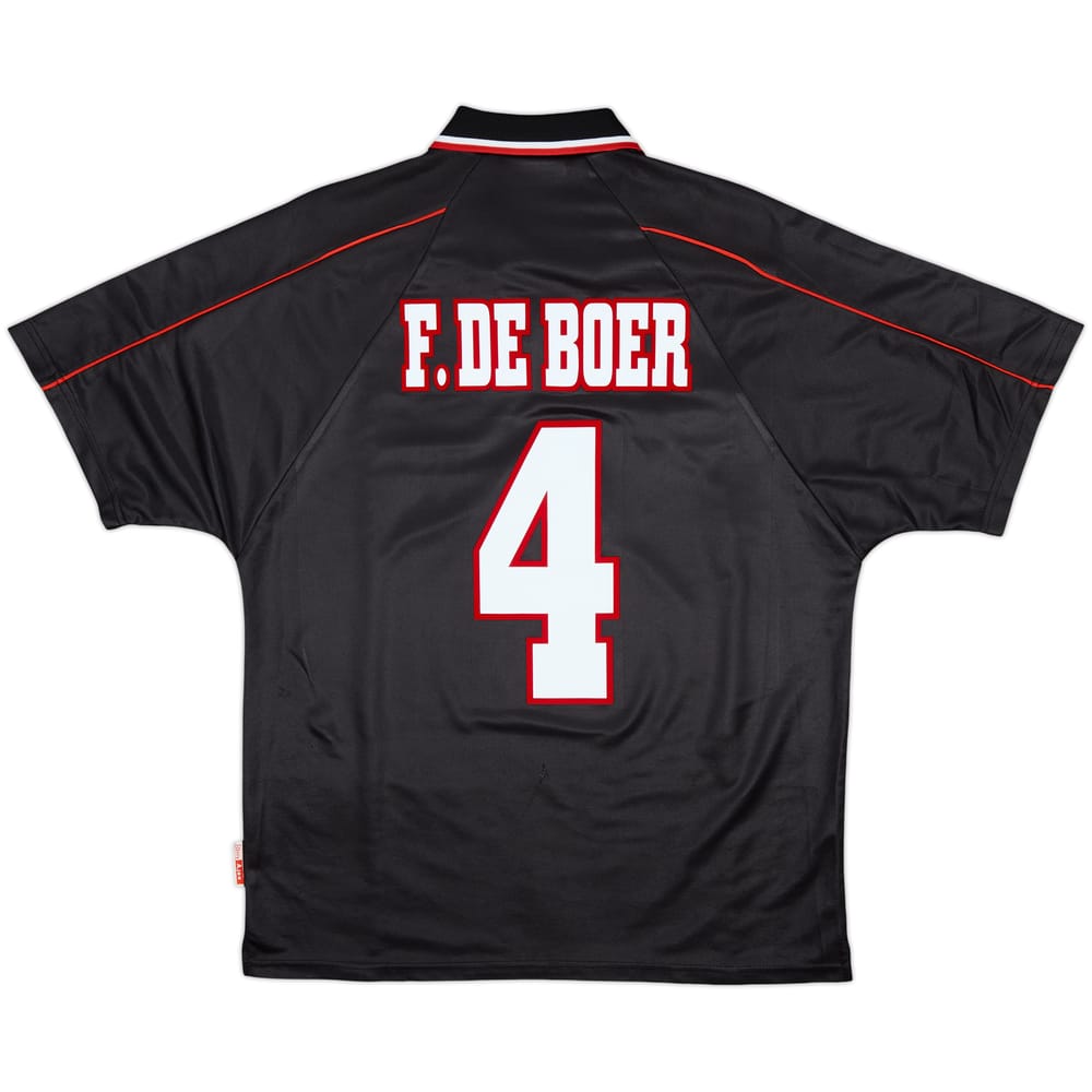 1998-99 Ajax Away Shirt F.De Boer #4 - 6/10 - (M)