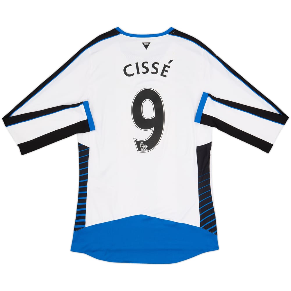 2014-15 Newcastle Player Issue ACTV Fit Home L/S Shirt Cisse #9 - 8/10 - (XL)