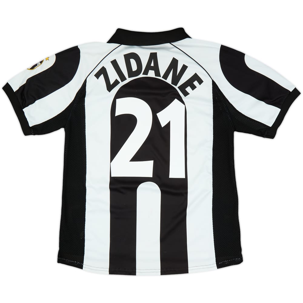 1997-98 Juventus Centenary Home Shirt Zidane #21 - 7/10 - (L)