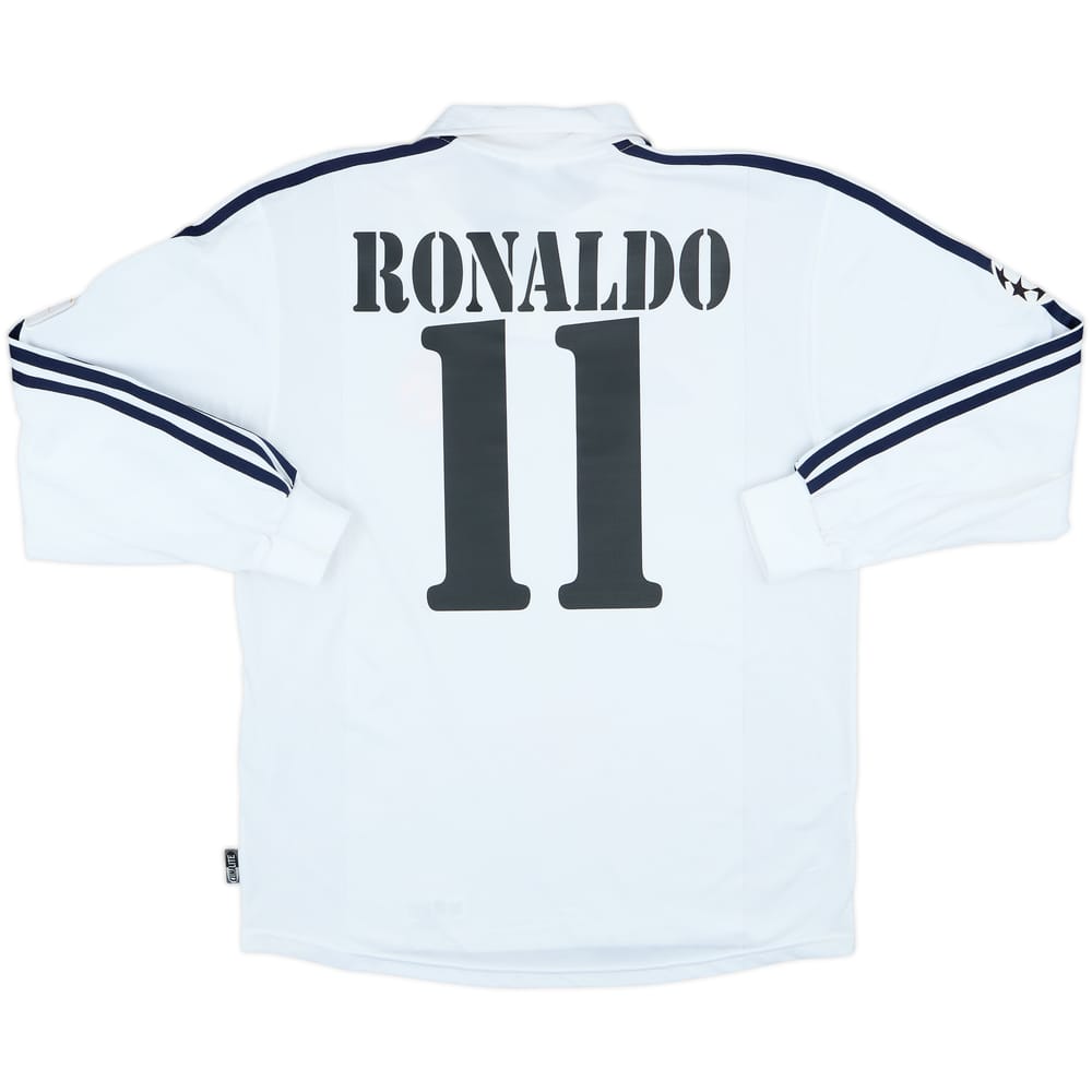 2002-03 Real Madrid Centenary Home L/S Shirt Ronaldo #11 - 5/10 - (M)