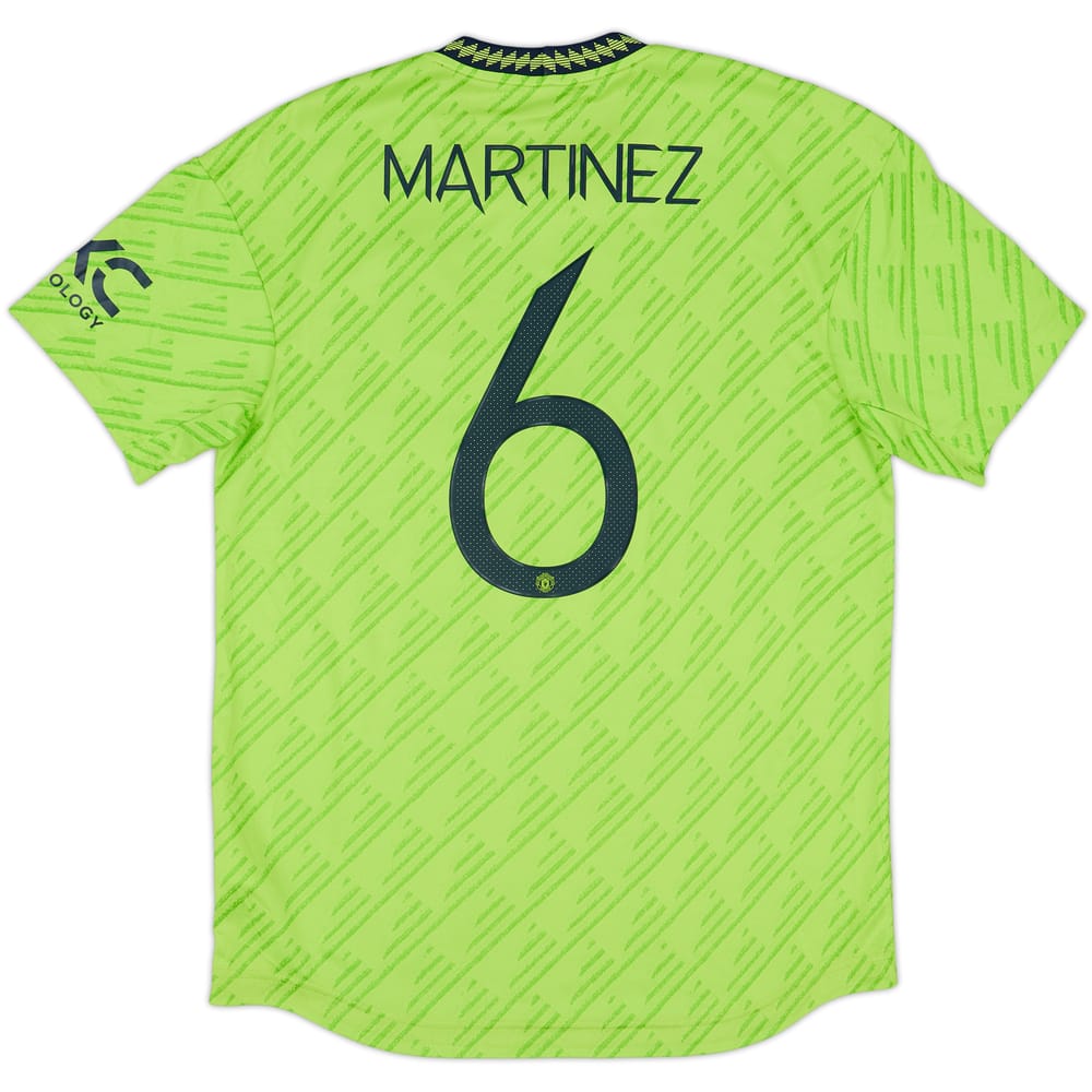 2022-23 Manchester United Authentic Third Shirt Martinez #6 - 8/10 - (L)