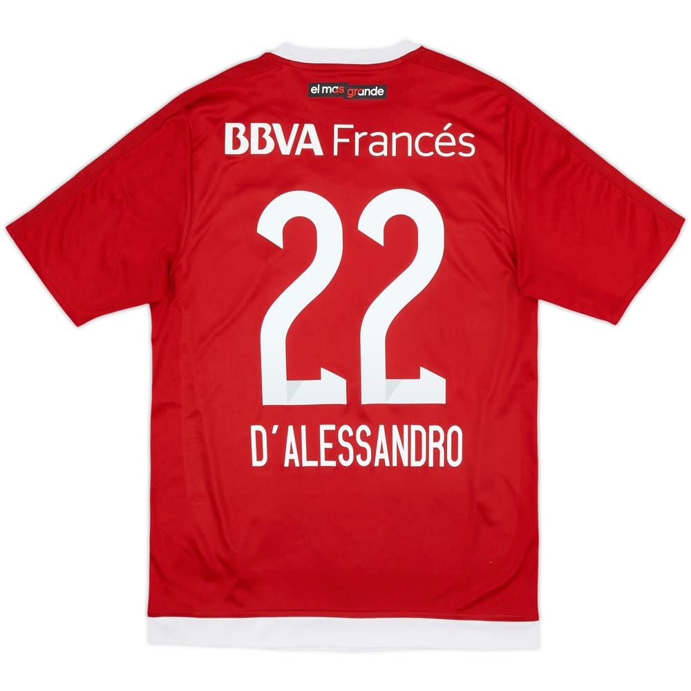 2016-17 River Plate Away Shirt D'Alessandro #22 - 6/10 - (S)