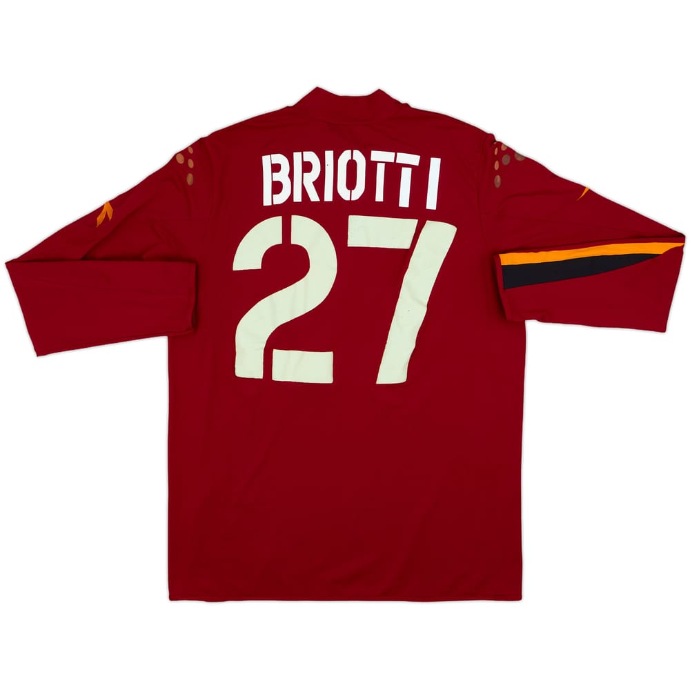 2004-05 Roma Home L/S Shirt Briotti #27 - 4/10 - (XL)