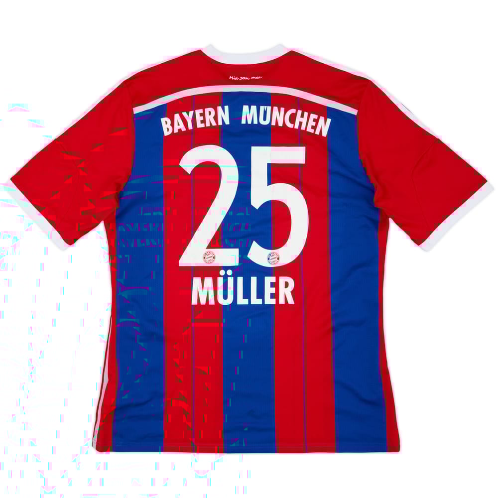 2014-15 Bayern Munich Home Shirt Muller #25 - 8/10 - (XL)