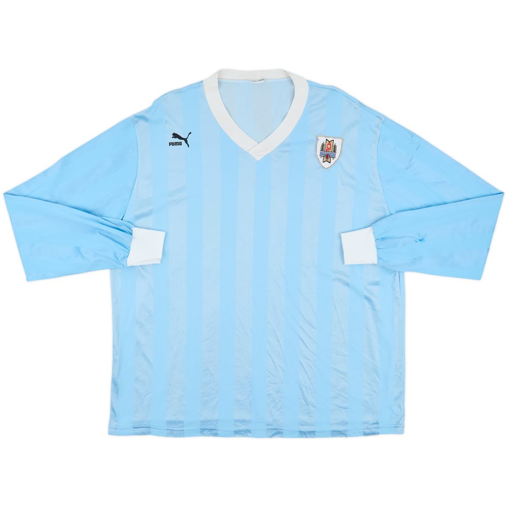 1990-92 Uruguay Home L/S Shirt - 4/10 - (XXL)