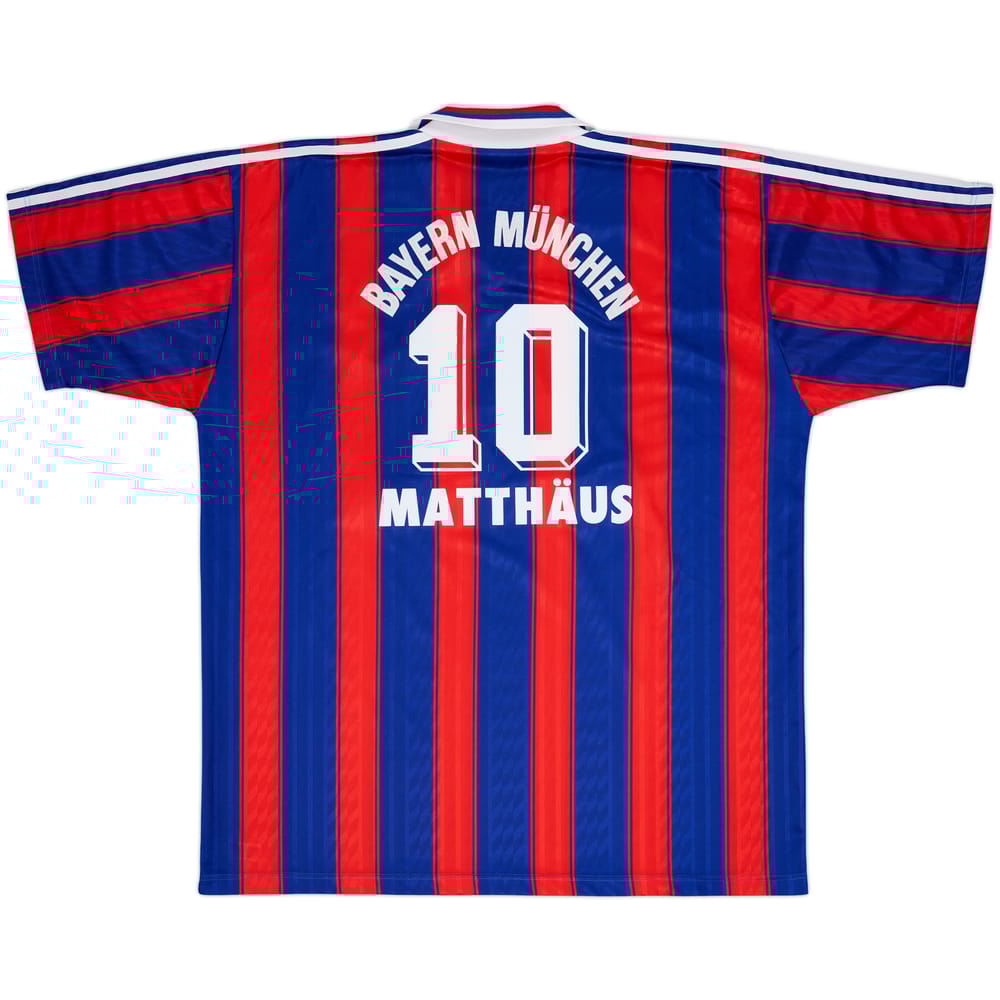 1995-97 Bayern Munich Home Shirt Matthaus #10 - 7/10 - (XXL)