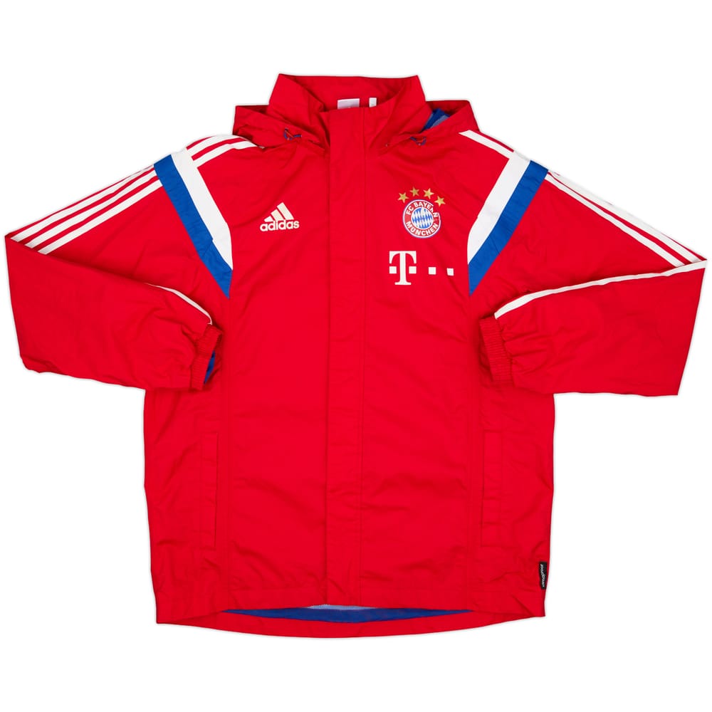 2014-15 Bayern Munich adidas Hooded Rain Jacket - 5/10 - (L)