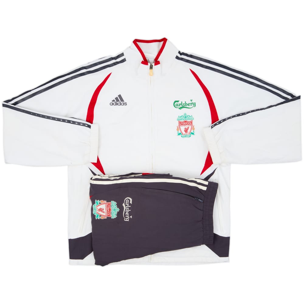 2006-07 Liverpool adidas Tracksuit - 8/10 - (S)