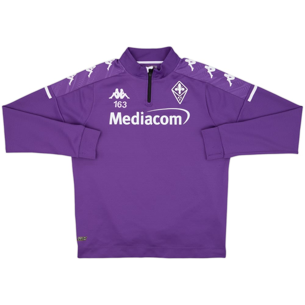 2020-21 Fiorentina Kappa 1/4 Zip Drill Top 163 - 6/10 - (L)