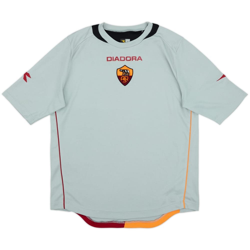 2006-07 Roma Diadora Training Shirt - 6/10 - (L)