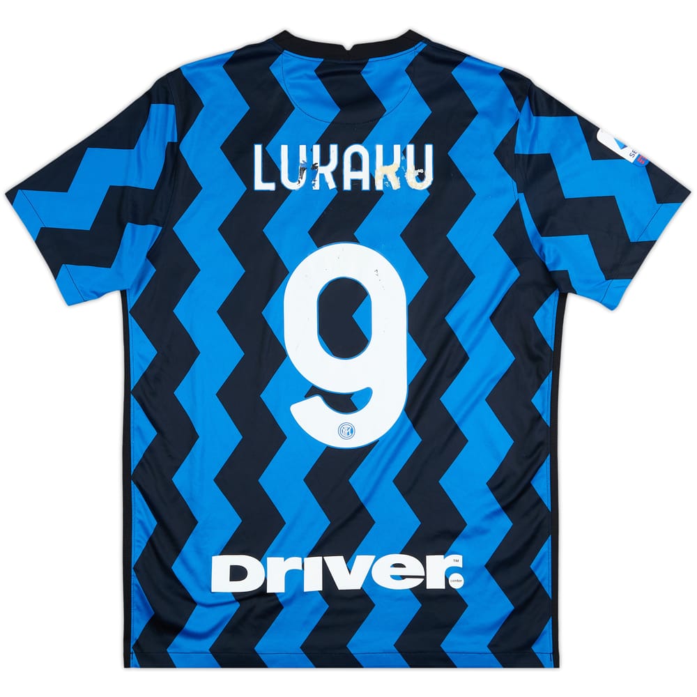 2020-21 Inter Milan Home Shirt Lukaku #9 - 5/10 - (L)