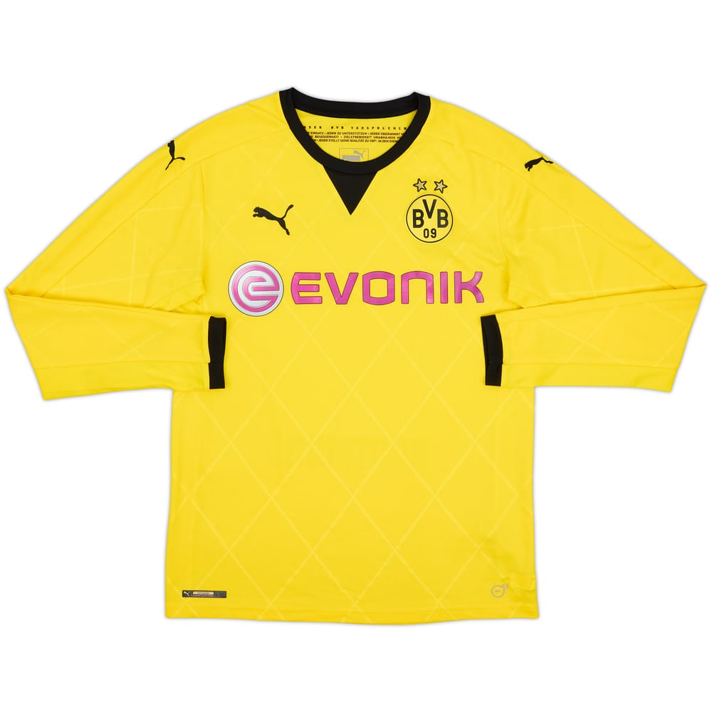 2015-16 Dortmund European Home L/S Shirt - 9/10 - (M)