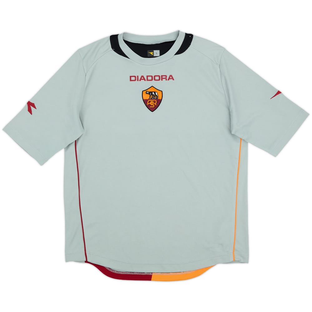 2006-07 Roma Diadora Training Shirt - 8/10 - (L)
