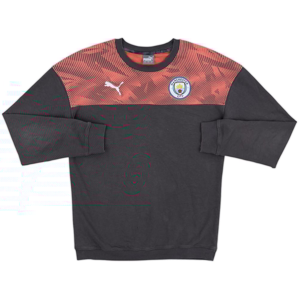 2019-20 Manchester City Puma Hooded Sweat Top - 7/10 - (S)