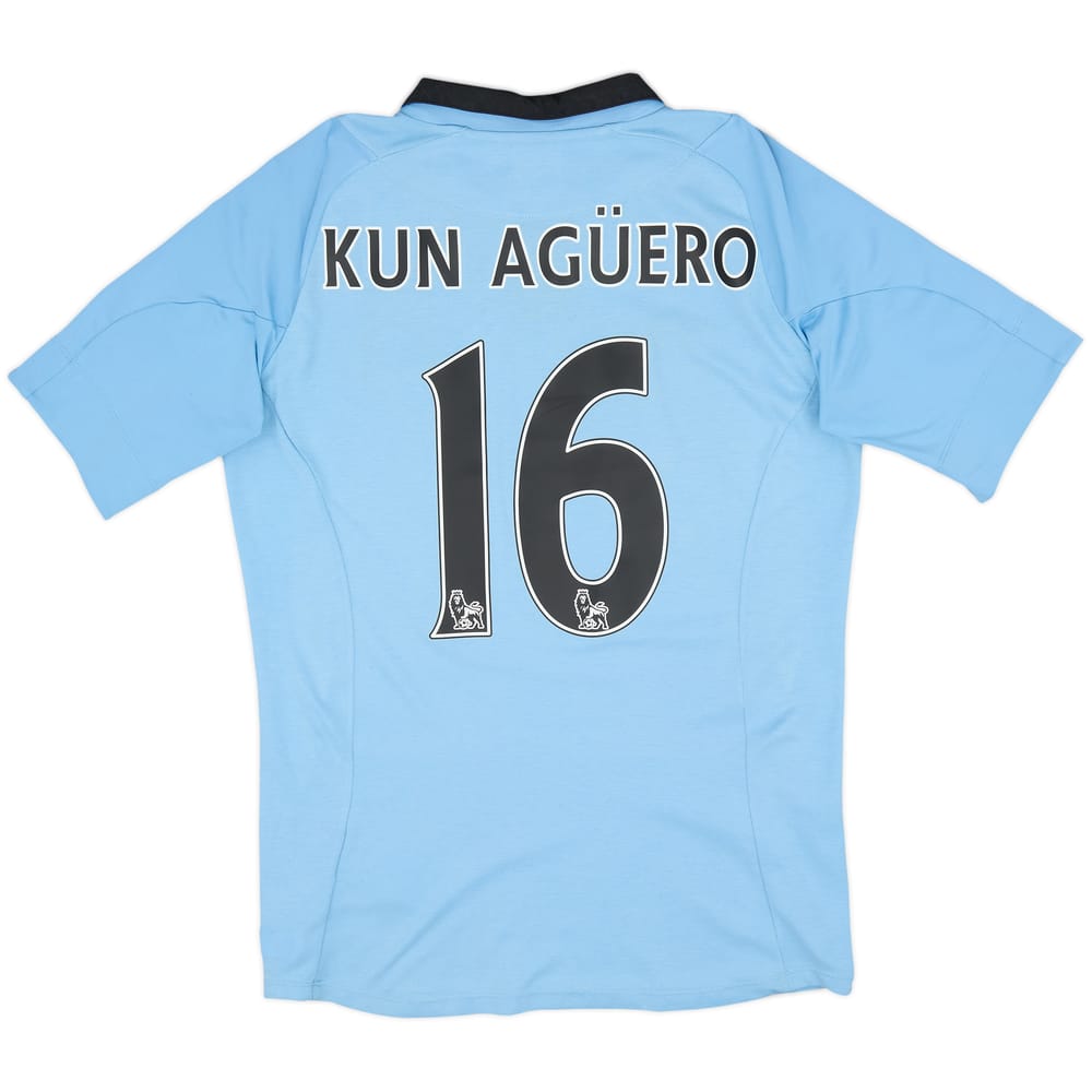 2012-13 Manchester City Home Shirt Kun Aguero #16 - 7/10 - (S)