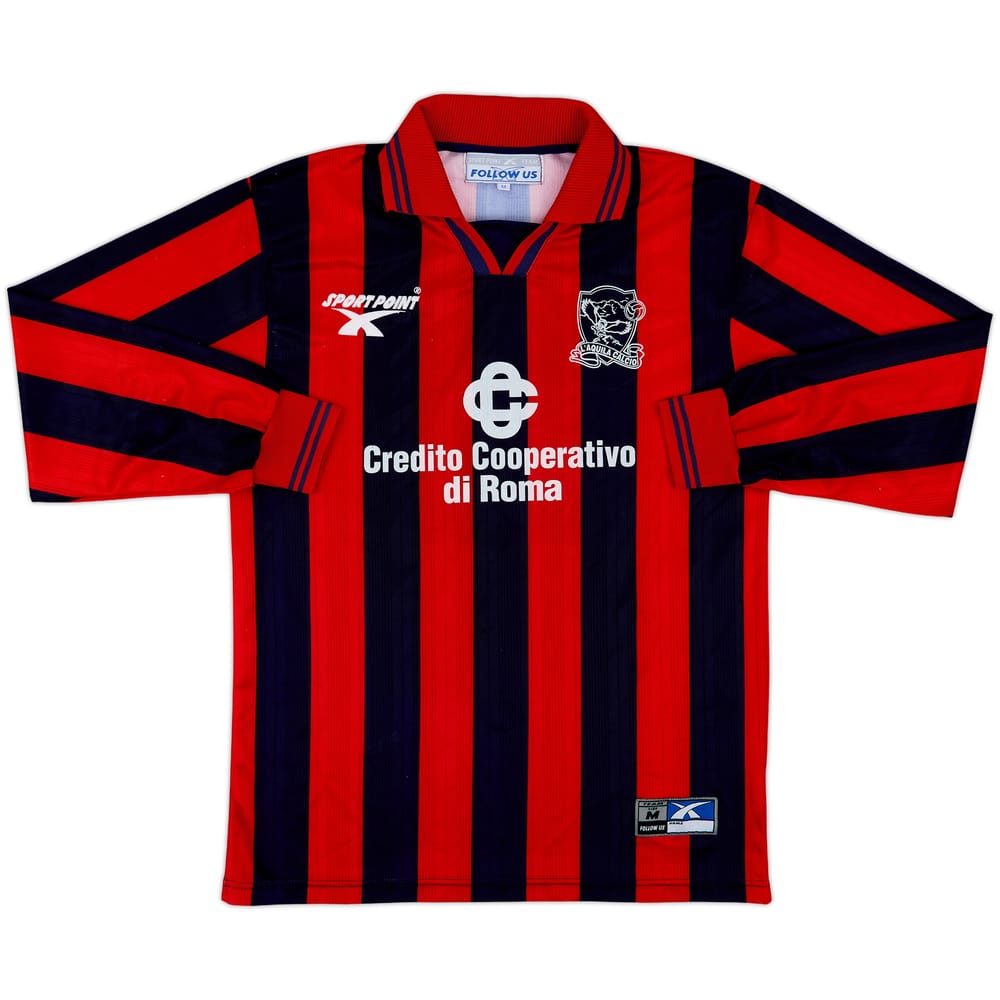 2001-02 L'Aquila Calcio Home L/S Shirt - 6/10 - (M)