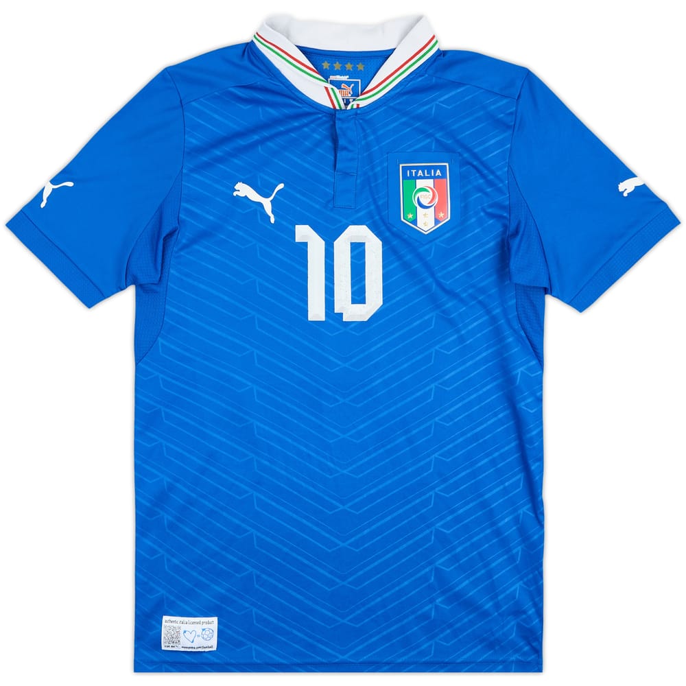 Camiseta de local de Italia 2012-13 #10 - 7/10 - (S)
