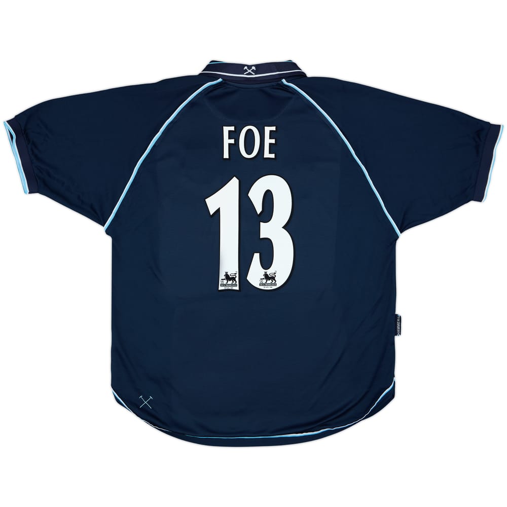1999-01 West Ham Third Shirt Foe #13 - 8/10 - (XL)