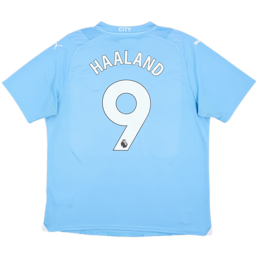 2023-24 Manchester City Home Shirt Haaland #9 - 8/10 - (M)