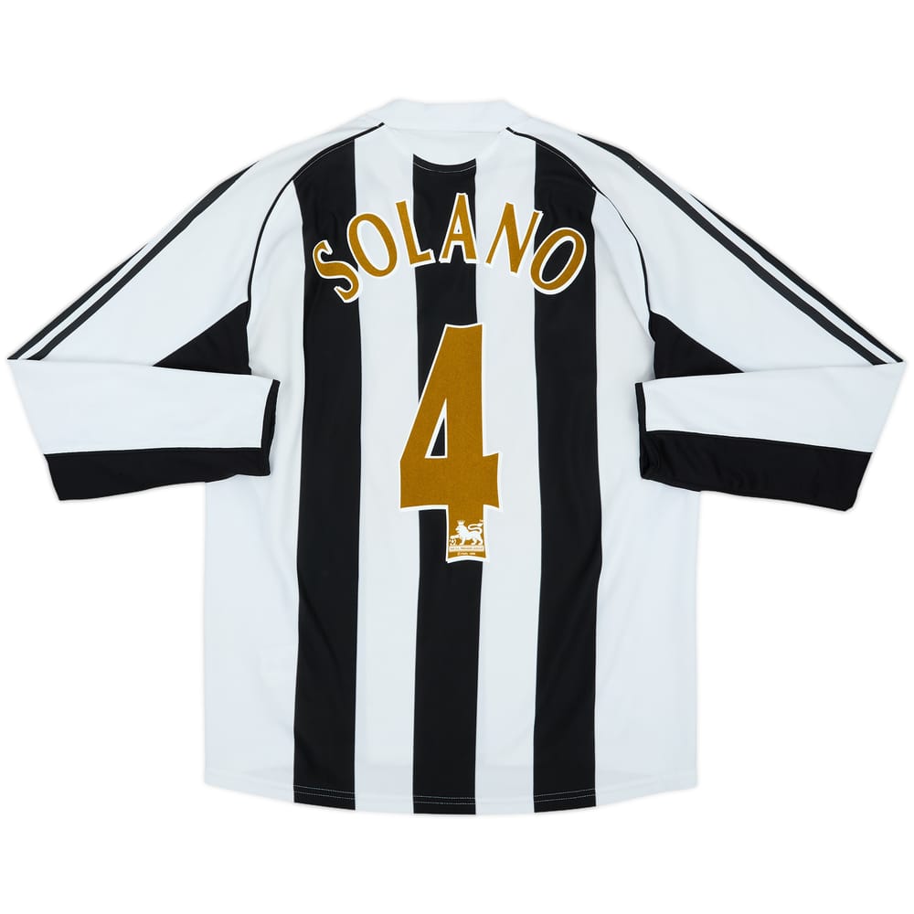 2005-07 Newcastle Home L/S Shirt Solano #4 - 7/10 - (M)