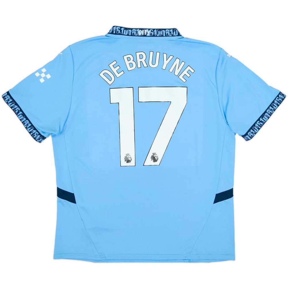 2024-25 Manchester City Home Shirt De Bruyne #17 - 9/10 - (XL)
