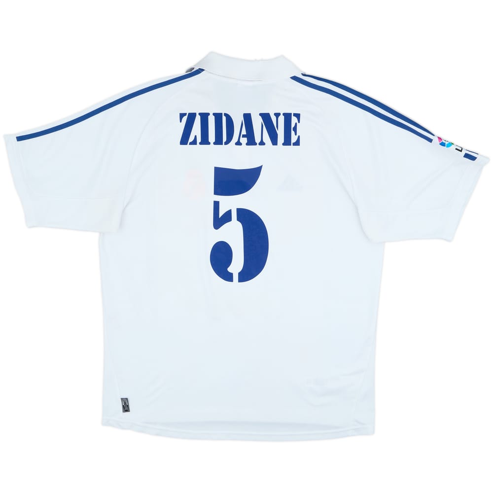 2001 Real Madrid Home Shirt Zidane #5 - 6/10 - (XL)