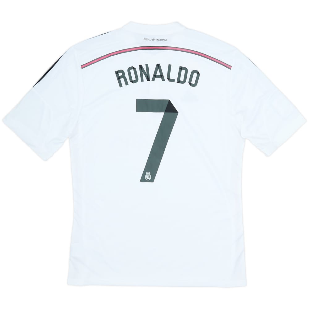 2014-15 Real Madrid Home Shirt Ronaldo #7 - 8/10 - (XL)
