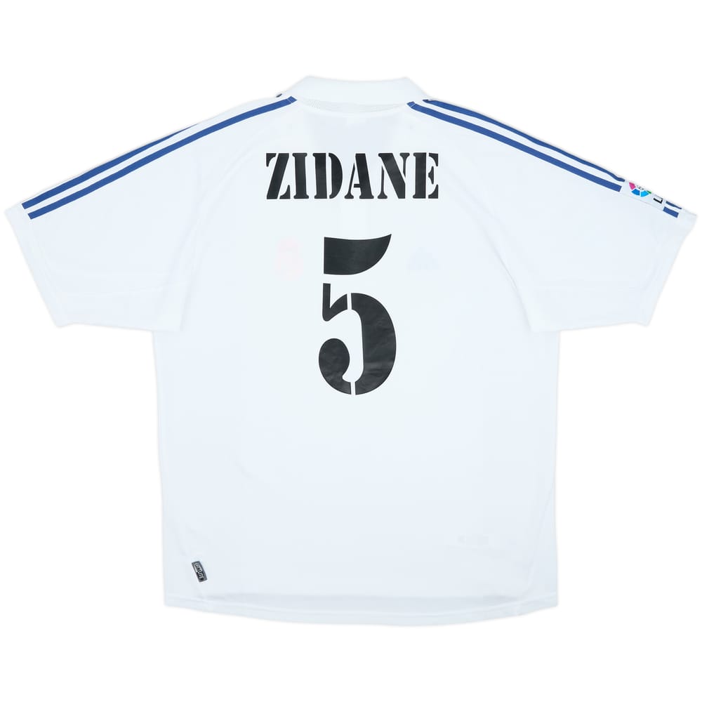 2001 Real Madrid Home Shirt Zidane #5 - 6/10 - (XL)