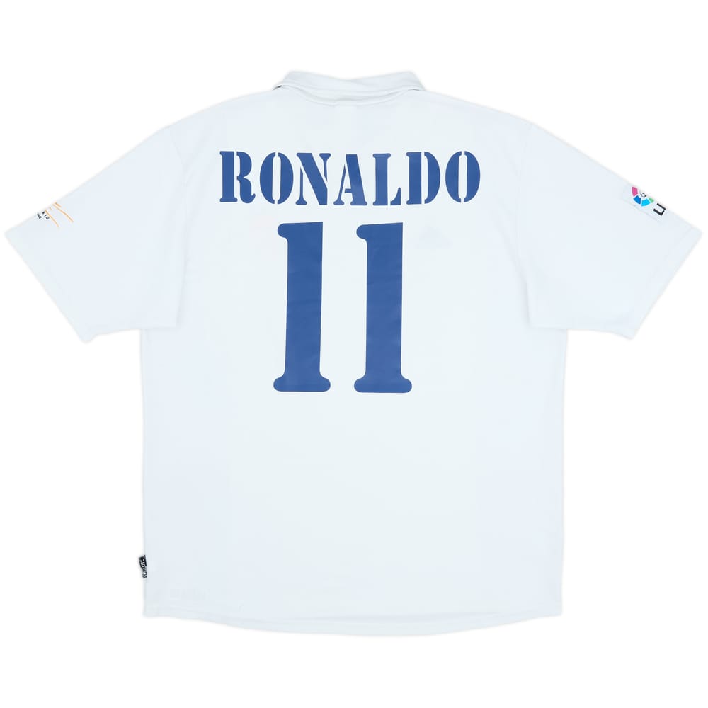2001 Real Madrid Home Shirt Ronaldo #11 - 8/10 - (XL)
