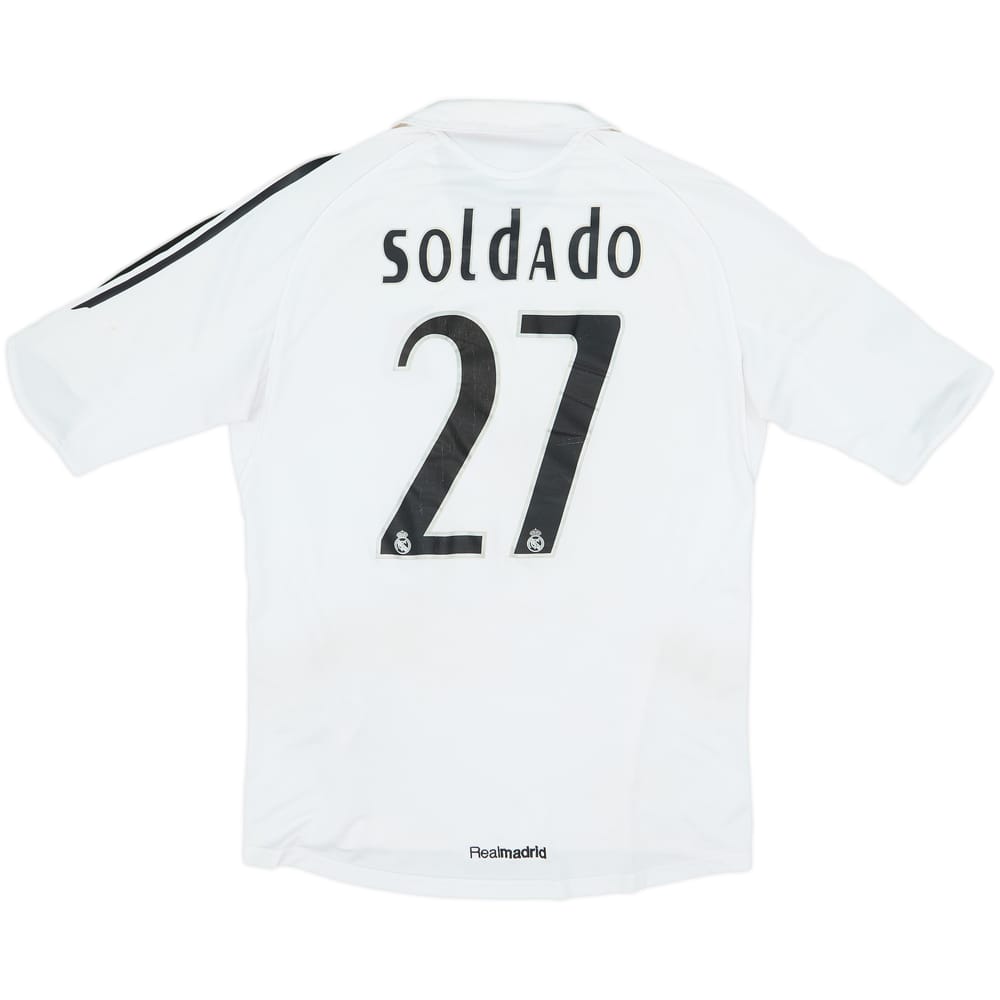 2005-06 Real Madrid Home Shirt Soldado #27 - 6/10 - (M)
