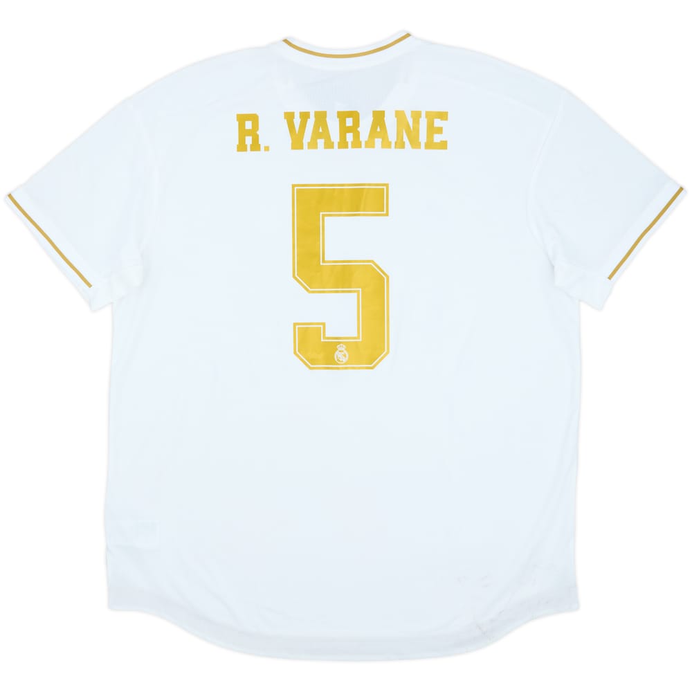 2019-20 Real Madrid Authentic Home Shirt R. Varane #5 (XXL)