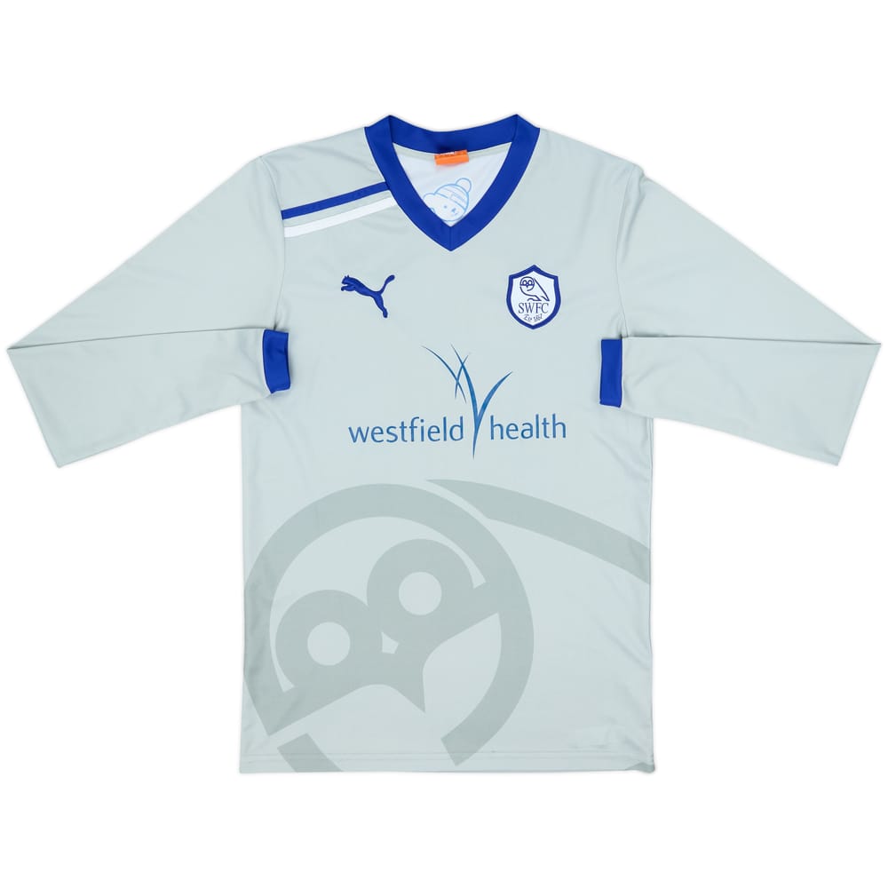 2011-12 Sheffield Wednesday Away L/S Shirt - 7/10 - (S)