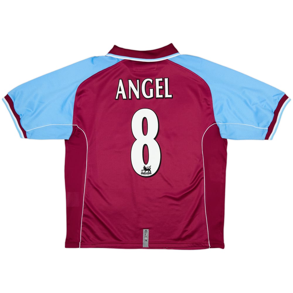2000-01 Aston Villa Home Shirt Angel #8 - 8/10 - (L)