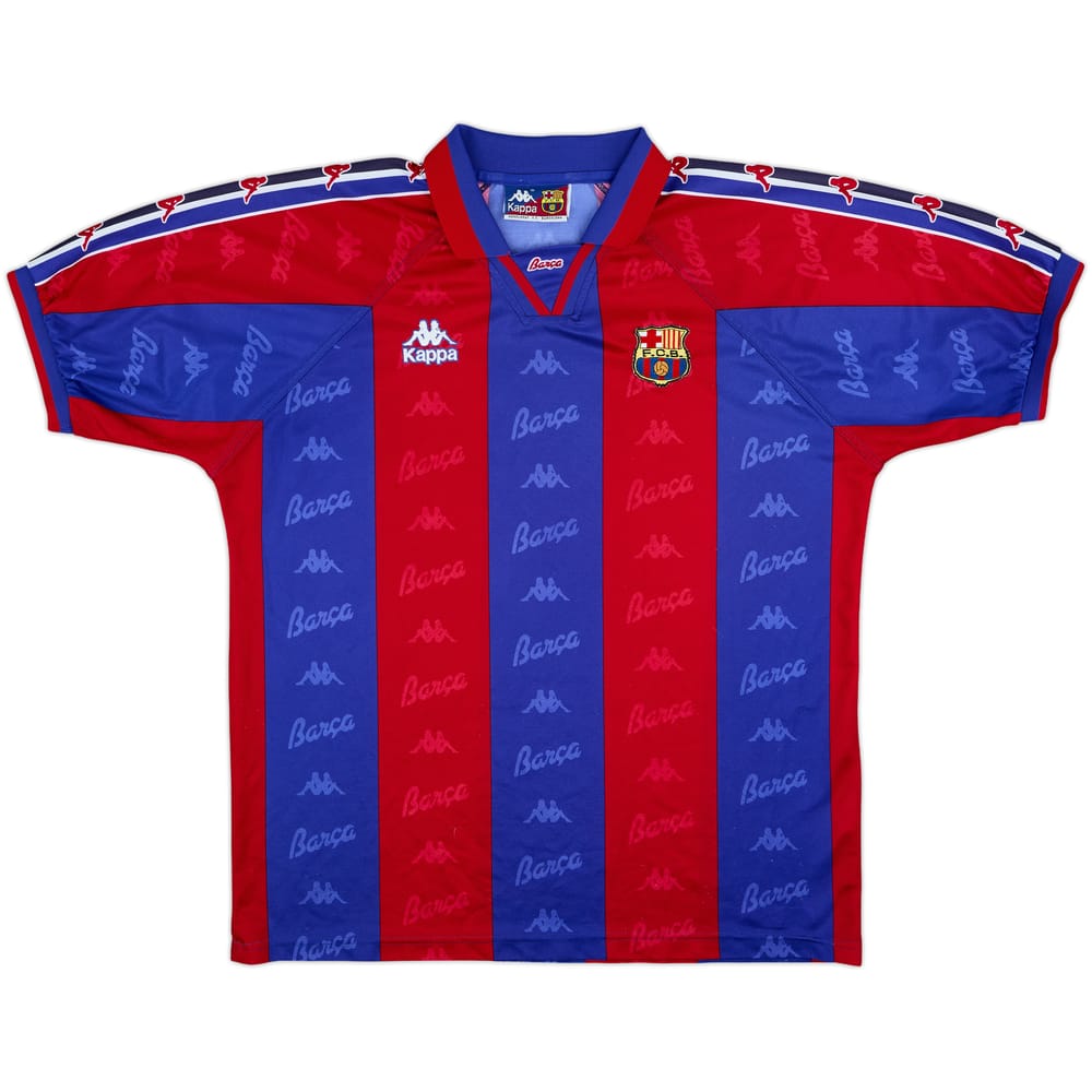 1995-97 Barcelona Home Shirt - 9/10 - (L)