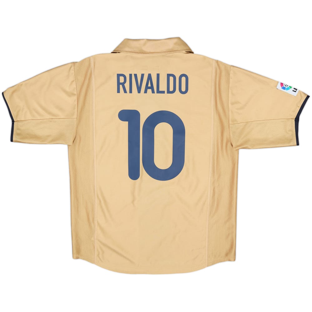 2001-03 Barcelona Away Shirt Rivaldo #10 - 8/10 - (L)