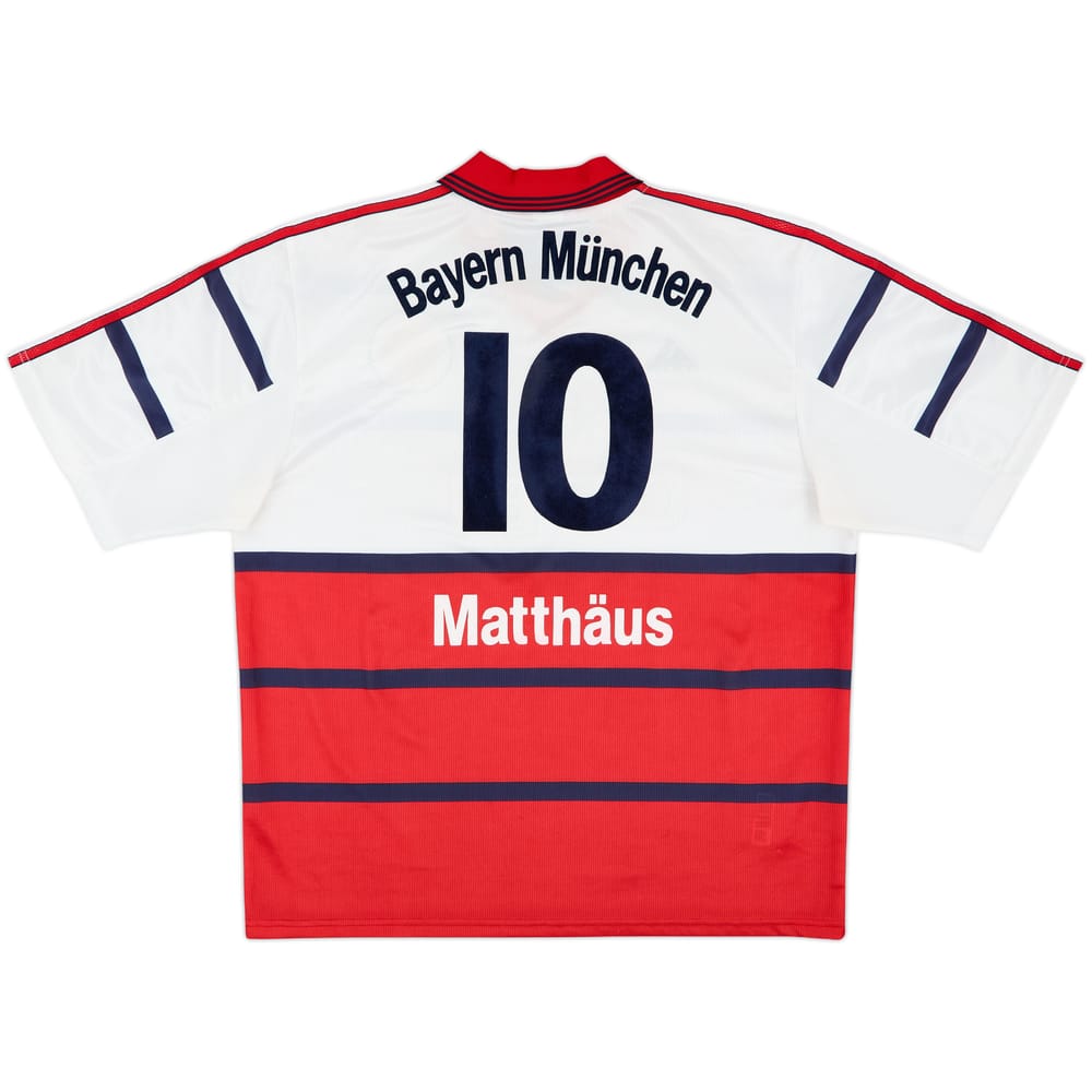 1998-00 Bayern Munich Away Shirt Matthaus #10 - 8/10 - (XL)