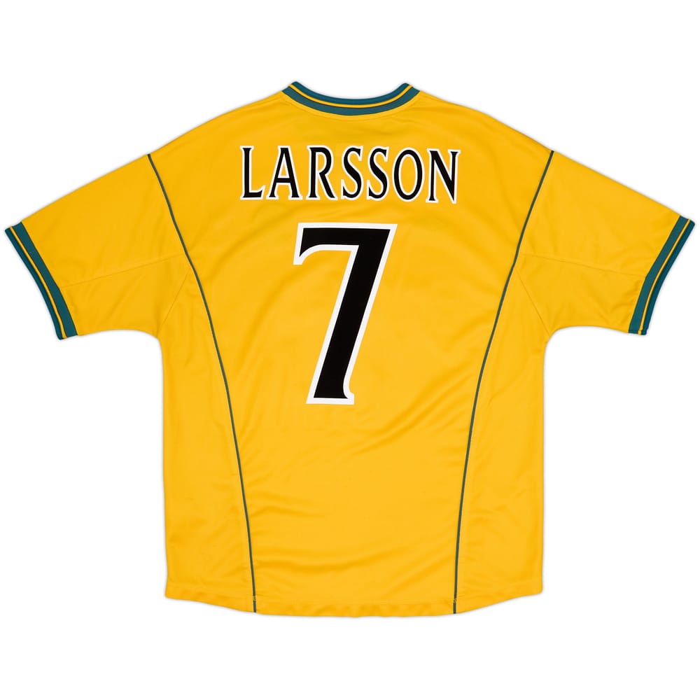 2000-02 Celtic Away Shirt Larsson #7 - 6/10 - (L)