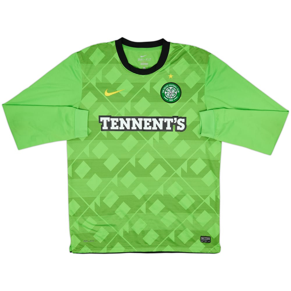2010-11 Celtic Away L/S Shirt - 8/10 - (L)