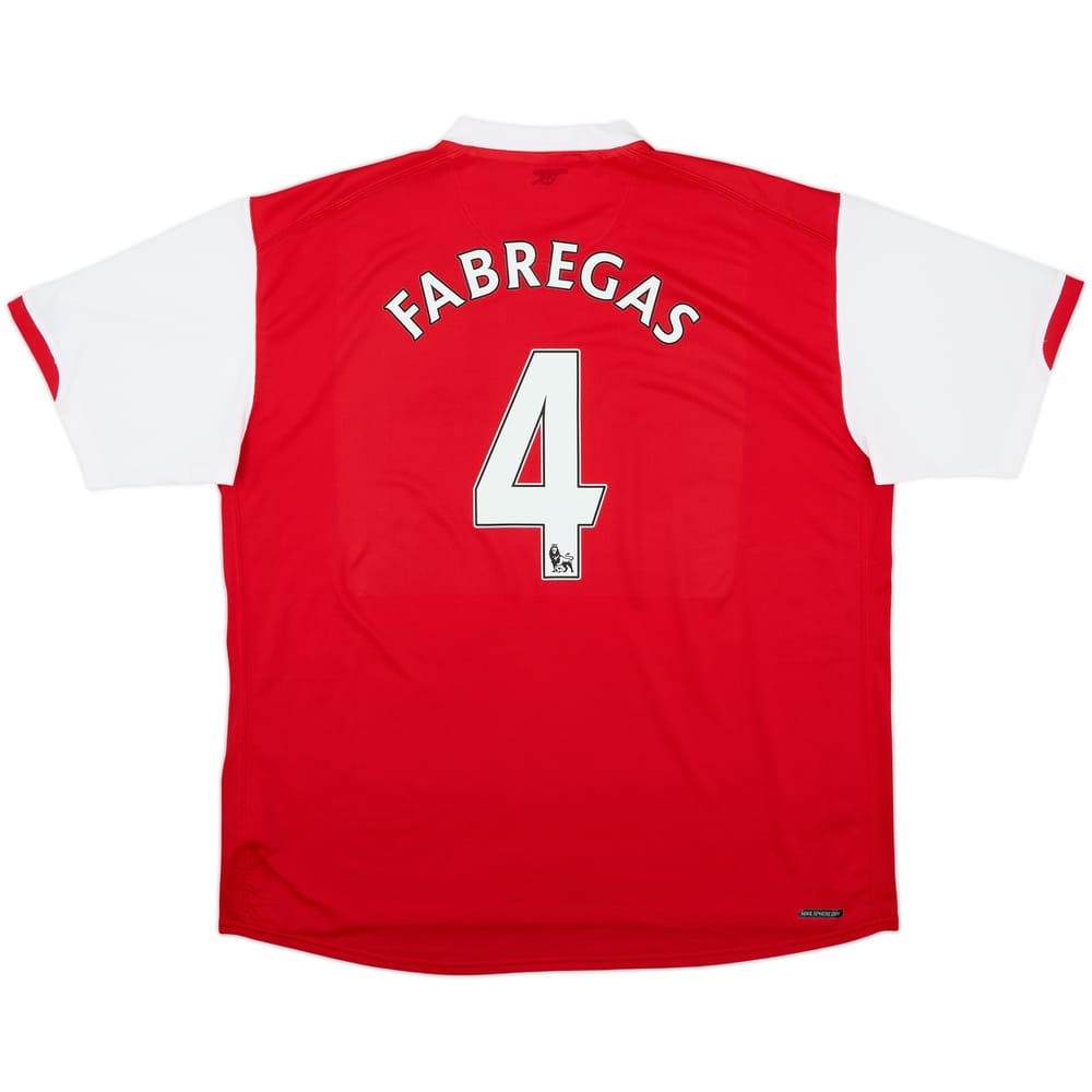 2006-08 Arsenal Home Shirt Fabregas #4 - 7/10 - (XXL)