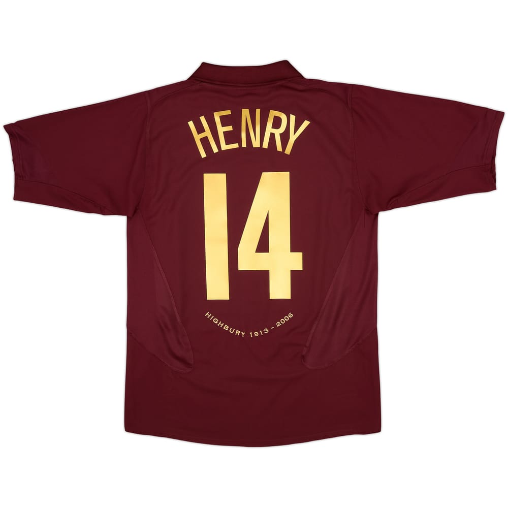 2005-06 Arsenal Camiseta Local Henry #14 - 9/10 - (M)