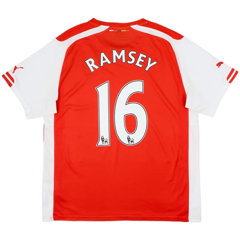 2014-15 Arsenal Home Shirt Ramsey #16 - 7/10 - (L)