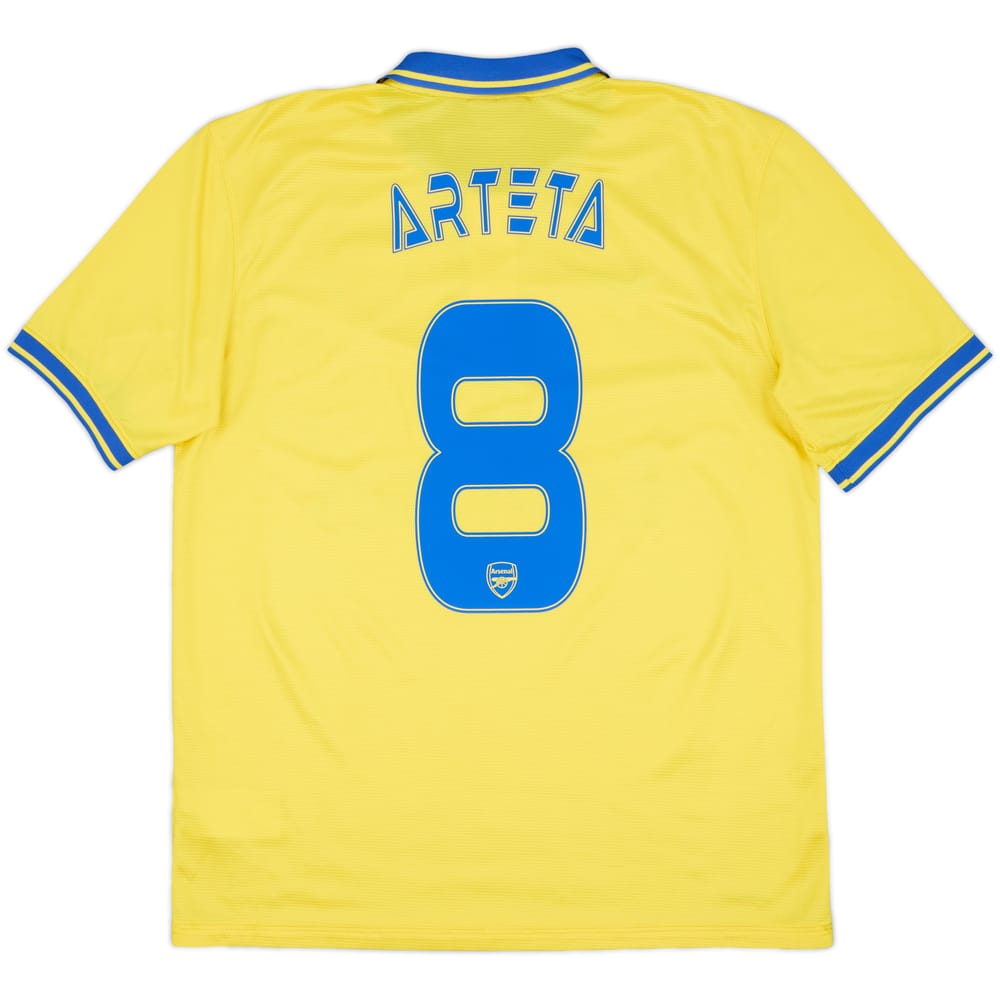 2013-14 Arsenal Visitante Camiseta Arteta #8 - 8/10 - (L)