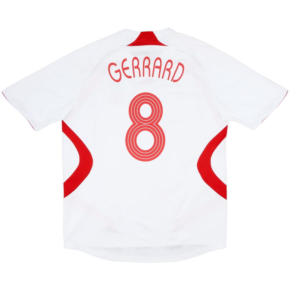 2007-08 Liverpool Away Shirt Gerrard #8 - 8/10 - (XL)