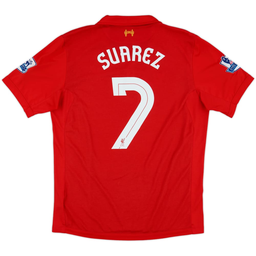 2012-13 Liverpool Home Shirt Suarez #7 - 9/10 - (L)