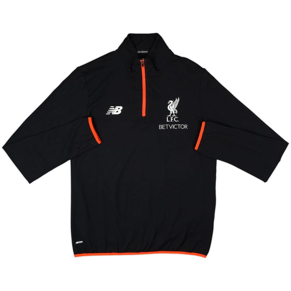 2016-17 Liverpool New Balance 1/4 Zip Drill Top - 7/10 - (L)