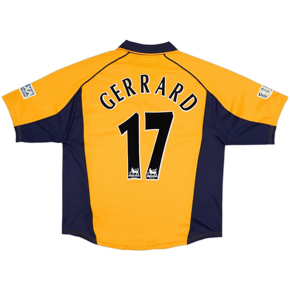 2000-02 Liverpool Away Shirt Gerrard #17 - 7/10 - (XXL)