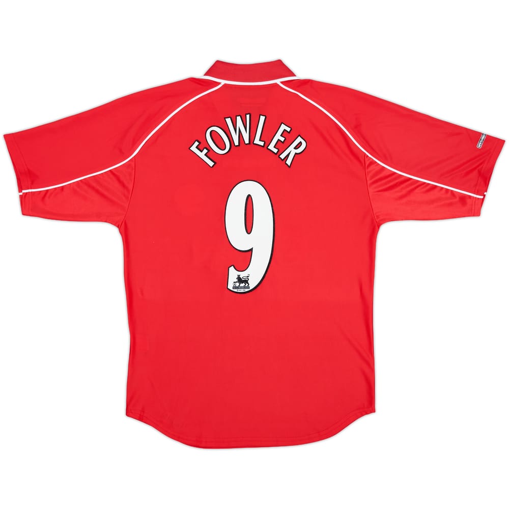 2000-02 Liverpool 'Worthington Cup Final' Home Shirt Fowler #9 - 9/10 - (S)