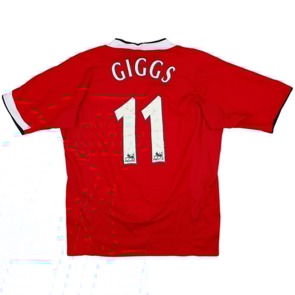 2004-06 Manchester United Home Shirt Giggs #11 - 7/10 - (L)