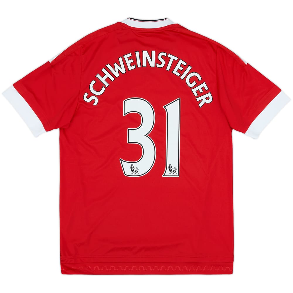 2015-16 Manchester United Home Shirt Schweinsteiger #31 - 8/10 - (M)