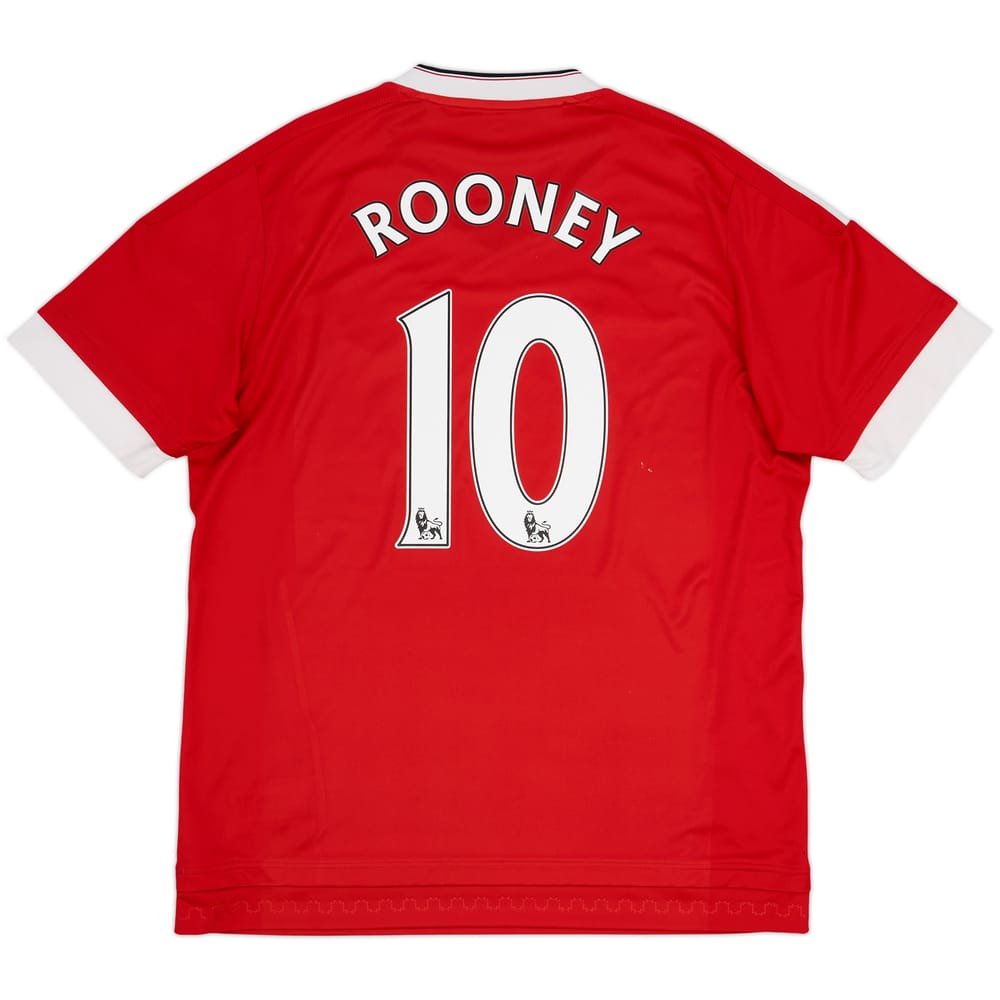 2015-16 Manchester United Home Shirt Rooney #10 - 7/10 - (L)